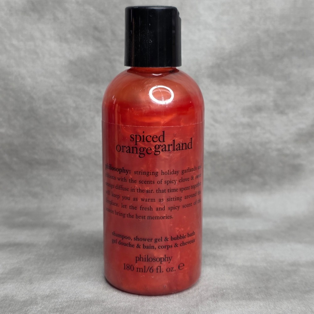 Philosophy Spiced Orange Garland Shampoo Shower Gel & Bubble Bath 6 oz SEALED
